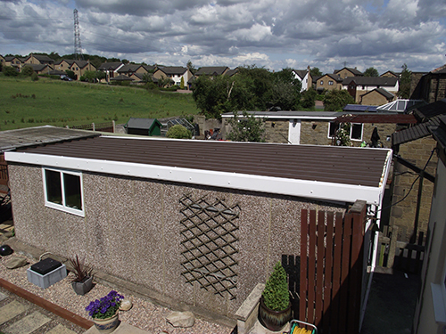 Galvanised steel roof Image