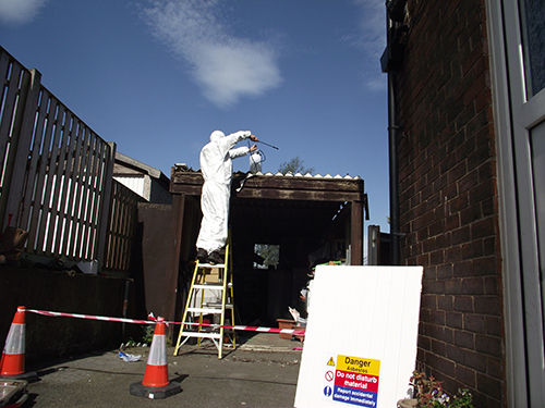 Asbestos Roof + Garage Removal